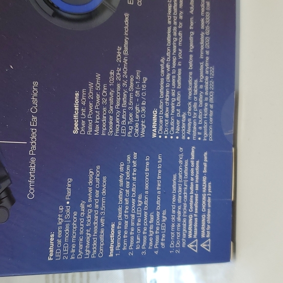 Hype Headphones Hype Wired Blue Led Cat Ear Headphones Poshmark